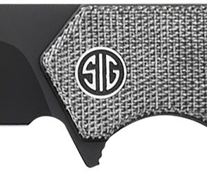 Sig Sauer Knives VA9BB Validus  3.78" Folding Drop Point Plain Black PVD M390 Steel Blade, 4.76" Black Textured G10 Handle