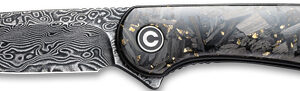 CIVIVI KNIFE ELEMENTUM 2.96" - SHREDDED CBN FBR/GOLDEN DMSCS — view 2