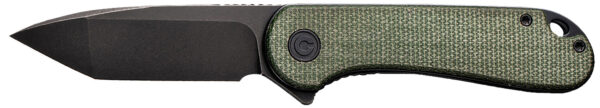 Civivi Knives C907T-E Elementum  2.96" Folding Tanto Plain Black Stonewashed D2 Steel Blade, 4.03" Green Textured Micarta Handle — view 1