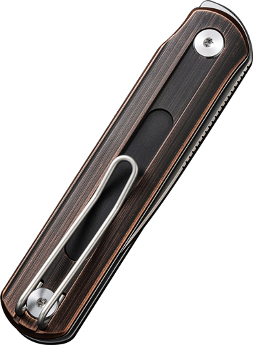 CIVIVI KNIFE FOLDIS 2.67" BLK - HAND RUBBED COPPER/SILVER — view 1