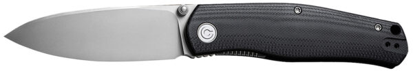 Civivi Knives C22007-1 Sokoke  EDC 3.35" Folding Drop Point Plain Bead Blasted 14C28N Steel Blade, Black G10 Handle — view 1