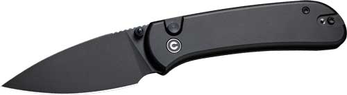 CIVIVI KNIFE QUIBIT 2.98" BLK/ - BLK STONEWASH BUTTON LOCK — view 1