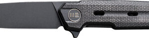 WE KNIFE NAVO 3.25" BLACK - CANVAS MICARTA STONEWASH — view 2