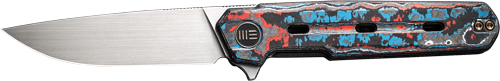 WE KNIFE NAVO 3.25" NEBULA FAT - CARBON FIBER/SATIN LINER LOCK — view 1