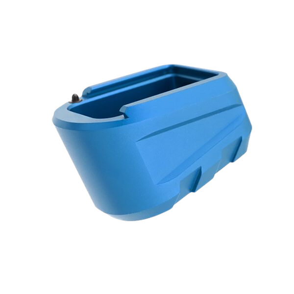 Tyrant CNC TDP365MAGEXBLUE  Magazine Extension 9mm Fits Sig P365 X Macro 3rd Blue Aluminum — view 1