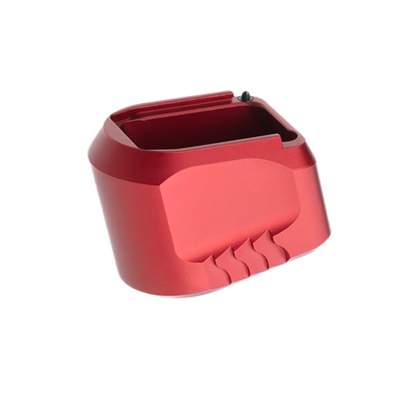 Tyrant CNC TDMPMAGEXFSRED  Magazine Extension Fits S&W M&P 9/40 5rd Compatible w/ Full-Size M&P 1.0/2.0 frames Red Aluminum — view 1