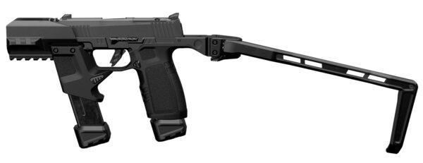 Tyrant CNC TDP365TWSBLK   Black Aluminum/Polymer Folding Fits Sig P365 — view 1