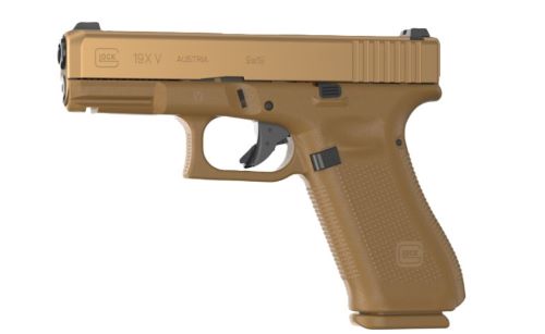 GLOCK 19X V NIGHT SIGHTS - 19-SHOT FDE — view 1