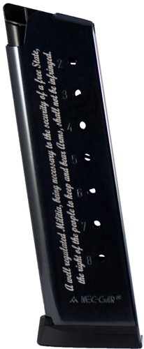 MEC-GAR MAGAZINE 1911 GOVT. - 45ACP 8RD BLUED 2ND AMENDMENT — view 1