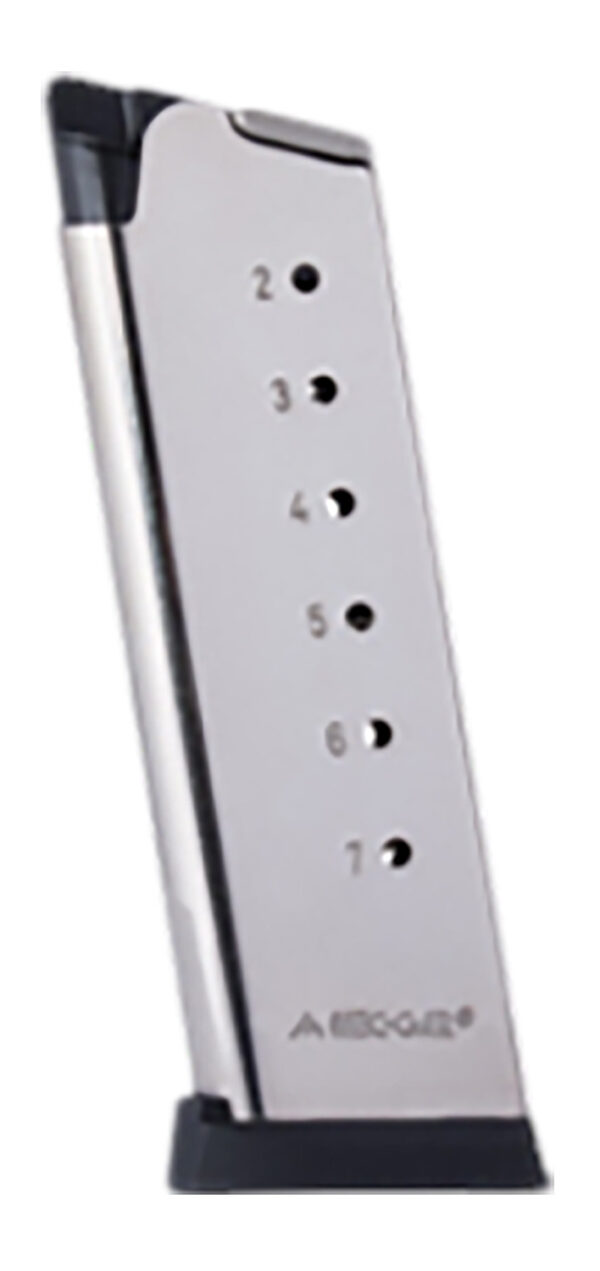 Mec-Gar MGCO4507NPF 1911 Officer 7rd 45 ACP, Nickel Carbon Steel — view 1