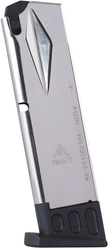 MEC-GAR MAGAZINE TAURUS - PT100/101 40SW 10RD NICKEL — view 1