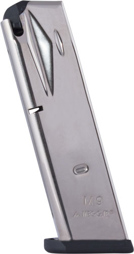 MEC-GAR MAGAZINE BERETTA 92FS - 9MM LUGER 15RD NICKEL — view 1