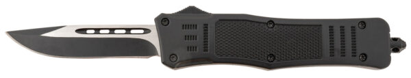 Steel River Knives T618BDP Spartan  Medium 3.25" Drop Point Plain Black/Silver 440C SS Blade/ 4.50" Black Aluminum Zinc Alloy Handle — view 1