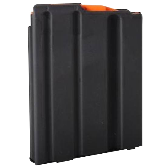 DuraMag 5X23041188CPD SS  5rd 223 Rem/300 Blackout/5.56x45mm NATO for AR-15 Black w/ Orange Follower Detachable — view 1
