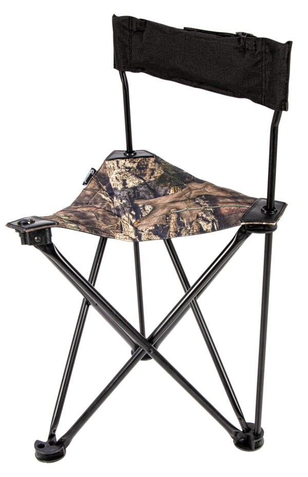 Ameristep AMSAMEFT1013 Tripod Stool w/Back Swivel Mossy Oak Break-Up Country Heavy Duty Fabric/Steel — view 1