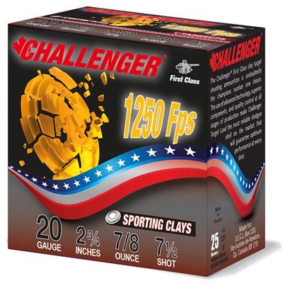FIRST CLASS SPORTING CLAY 20 GA 2-3/4'' 7/8OZ #7.5 250/CASE — view 1