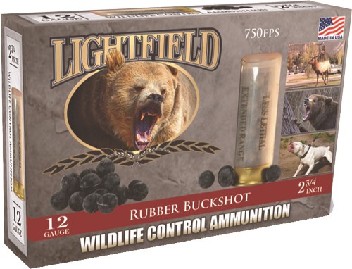 LIGHTFIELD 12GA 2.75" 21-BALL - RUBBER BUCKSHOT 5RD 10BX/CS — view 1