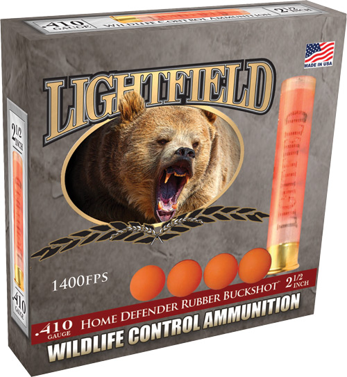 LIGHTFIELD 410 2.5" RUBBER - BUCK 4 PELLET 5RD 10BX/CS — view 1