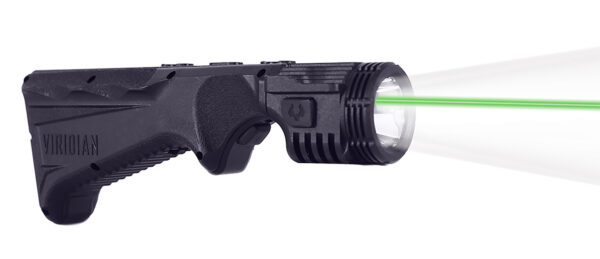 Viridian 9120090 4LUX 2K  Grip Light with Green Laser  Black 2000 Lumens White LED/Green Laser — view 1