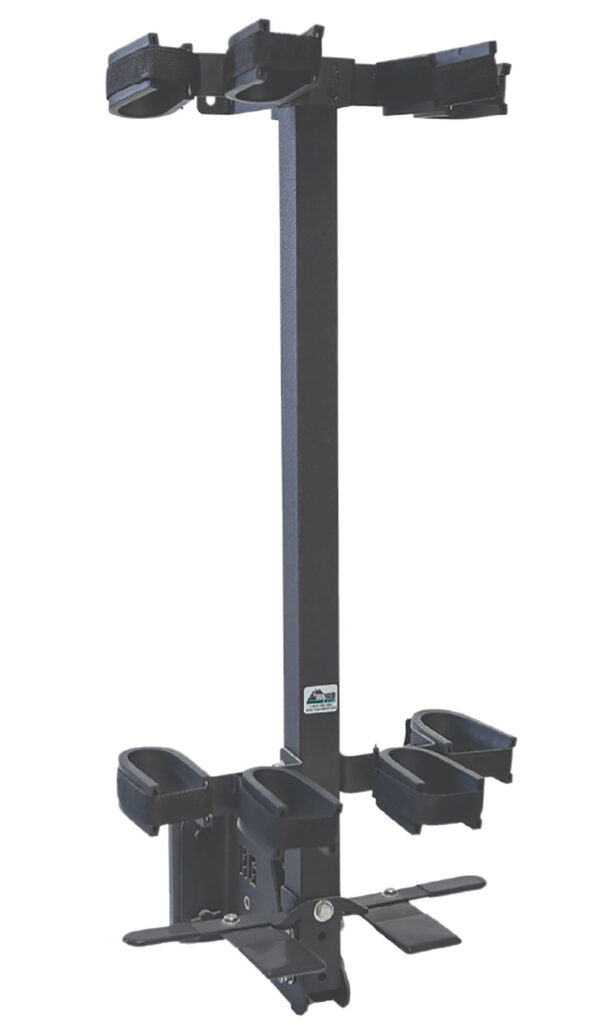 Rugged Gear 11094 Wall Mount Removeable Black Steel Holds 4 Rifle/Shotgun — view 1