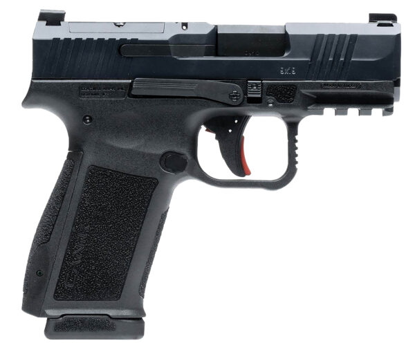 Century Arms HG7882N Mete MC9L Sub-Compact Frame 9mm Luger 17+1 3.18" Black Steel Barrel, Black Nitride Serrated Steel Slide, Black Polymer Frame w/Picatinny Rail, Interchangeable Backstrap Grip — view 1