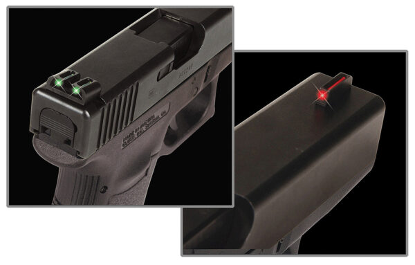 TruGlo TG131MP Fiber-Optic  Red/Fiber Optic Front Sight-Green/Fiber Optic Rear Sight Smith & Wesson M&P/SD9/SD40 — view 1