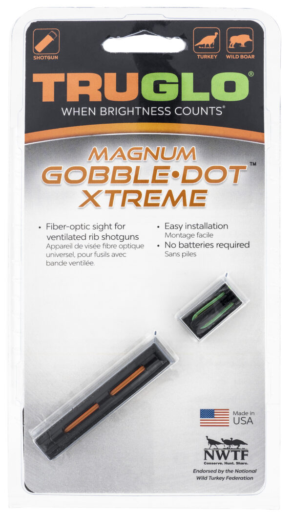 Truglo TG941XA Magnum Gobble-Dot Xtreme Universal Shotgun Fiber Optic Red/Green .25" Rib — view 1