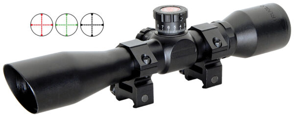 Truglo TG8504BT Tru-Brite Xtreme Compact Tactical 4x 32mm Obj 20.79 ft @ 100yds FOV 1" Tube Black Finish Mil-Dot — view 1