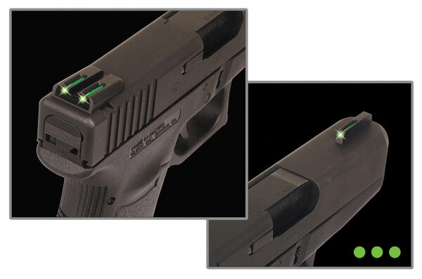 TruGlo TG131MPT TFO  Green/Tritium/Fiber Optic Front Sight-Yellow/Tritium/Fiber Optic Rear Sight Smith & Wesson M&P — view 1
