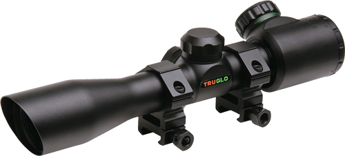 TRUGLO CROSSBOW SCOPE 4X32 - BLACK WITH RINGS ILLMNTD RETCL — view 1