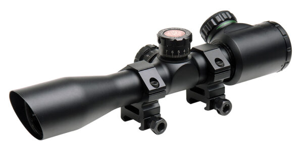 Truglo TG8504TL Tru-Brite 4x 32mm Obj 22.5 ft @ 100 yds FOV 1" Tube Black Illuminated Mil-Dot, 3 Color — view 1