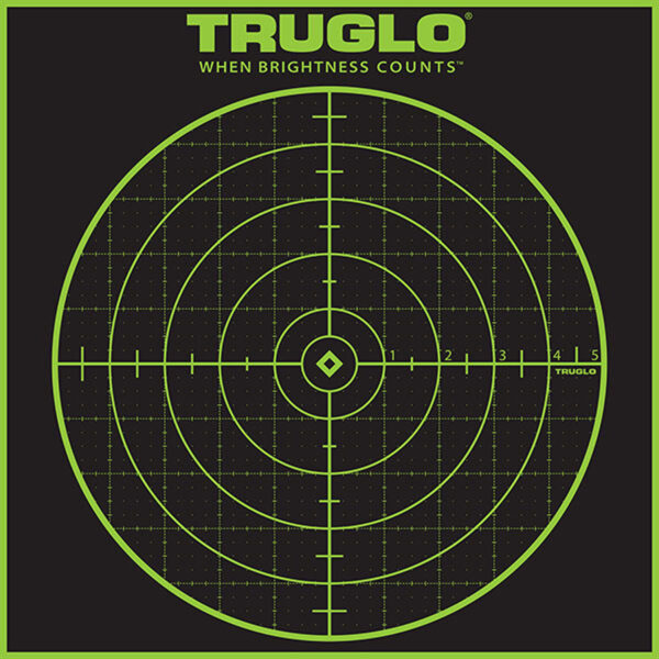TruGlo TG10A12 Tru-See Grid Self-Adhesive Heavy Paper Black/Green 12"x12" Bullseye 12 Pack — view 1