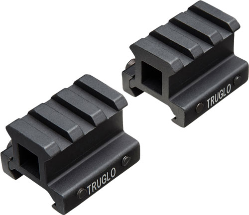 TRUGLO 2-PIECE PICATINNY RISER - MOUNT 3/4" RISE 1.36" LENGTH — view 1