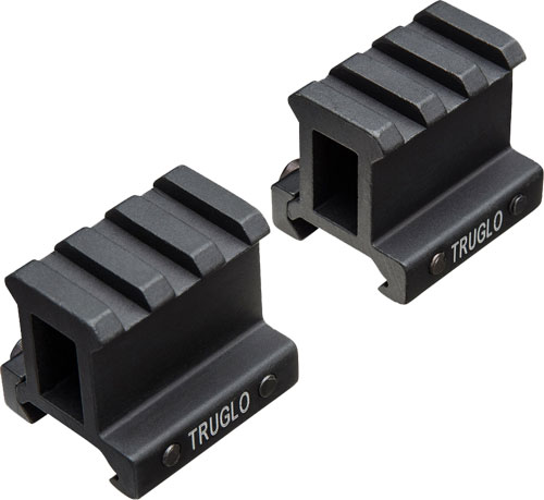 TRUGLO 2-PIECE PICATINNY RISER - MOUNT 1" RISE 1.36" LENGTH — view 1