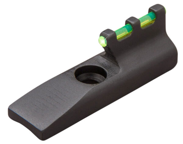 TruGlo TG965G Front Sight  Green Fiber Optic Front/Black Frame Fits Browning Buck Mark Fits Ruger MK II/MK III/MK IV, 22/45, Front Post Screw Mount — view 1