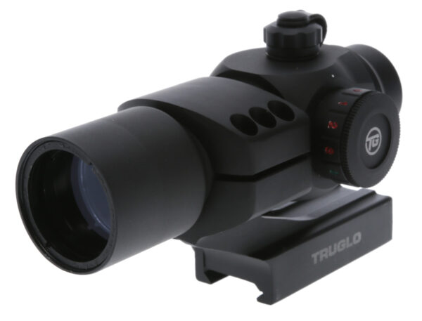 TruGlo TG-TG8230RB Triton  Black Anodized 1x 30mm 3 MOA Illuminated Tri-Color Center Dot Reticle — view 1