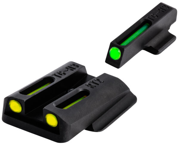TruGlo TGTG131RT2Y TFO  Green/Tritium/Fiber Optic Front Sight-Yellow/Tritium/Fiber Optic Rear Sight Ruger LC9/9S/380 — view 1