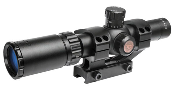 Truglo TG8514BT Tru-Brite 30 1-4x 24mm Obj Wide FOV 30mm Tube Black Finish Duplex Mil-Dot — view 1