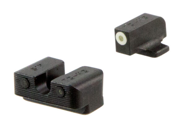 TruGlo TG231S2W Tritium Pro  Black | Green Tritium White Outline Front Sight Green Tritium Rear Sight — view 1