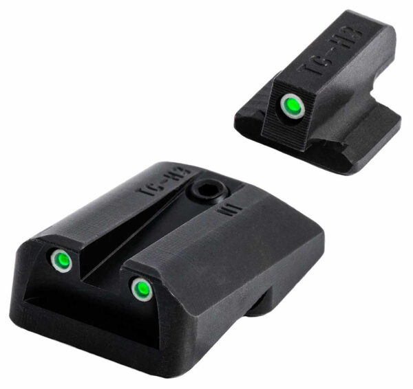 TruGlo TGTG231F3W Tritium Pro  Black | Green Tritium White Outline Front Sight Green Tritium Rear Sight — view 1