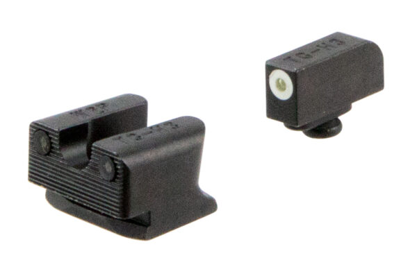 TruGlo TG231W2W Tritium Pro  Black | Green Tritium White Outline Front Sight Green Tritium Rear Sight — view 1