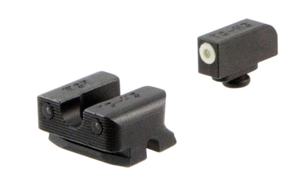 TruGlo TG231W3W Tritium Pro  Black | Green Tritium White Outline Front Sight Green Tritium Rear Sight — view 1