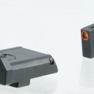 TruGlo TG13GLAPC TFX Pro  Orange Fiber Optic, Tritium Front/ Black Rear/Black Nitride Fortress Frame/Compatible w/Most Glock Except Single Stack & MOS, Front Post/Rear Dovetail Mount