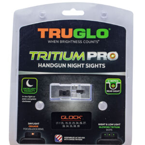 TruGlo TG231G1C Tritium Pro  Black | Green Tritium Orange Outline Front Sight Green Tritium Rear Sight
