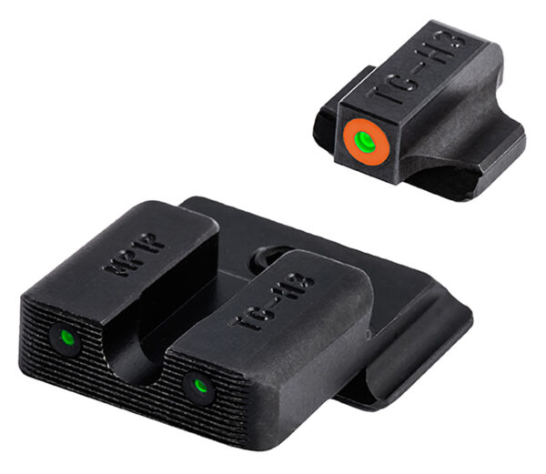 TruGlo TG231MP1C Tritium Pro  Black | Green Tritium Orange Outline Front Sight Green Tritium Rear Sight — view 1