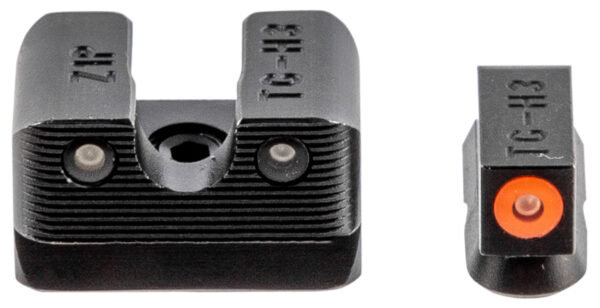 TruGlo TG231Z1C Tritium Pro  Black | Green Tritium Orange Outline Front Sight Green Tritium Rear Sight — view 1