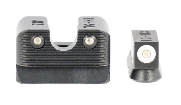 TruGlo TG231Z1W Tritium Pro  Black | Green Tritium White Outline Front Sight Green Tritium Rear Sight — view 1
