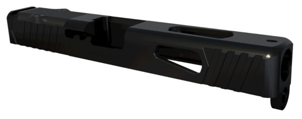 Rival Arms RA10G102A Precision Slide A1 QPQ Black 17-4 Stainless Steel with Front/Rear Serrations & RMR Optic Cut for 9mm Luger Glock 17 Gen3 — view 1