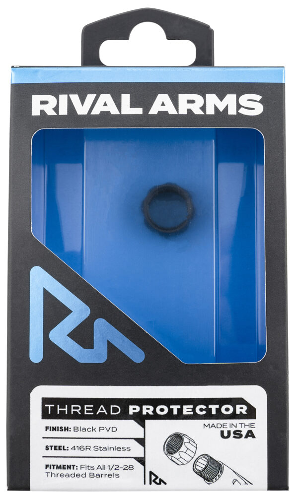 Rival Arms RARA300001A Thread Protector  9mm Luger Black PVD 416R Stainless Steel 1/2"-28 tpi — view 1