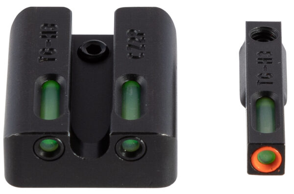TruGlo TG13CZ2PC TFX Pro  Black | Green Tritium & Fiber Optic Orange Outline Front Sight Green Tritium & Fiber Optic Rear Sight — view 1